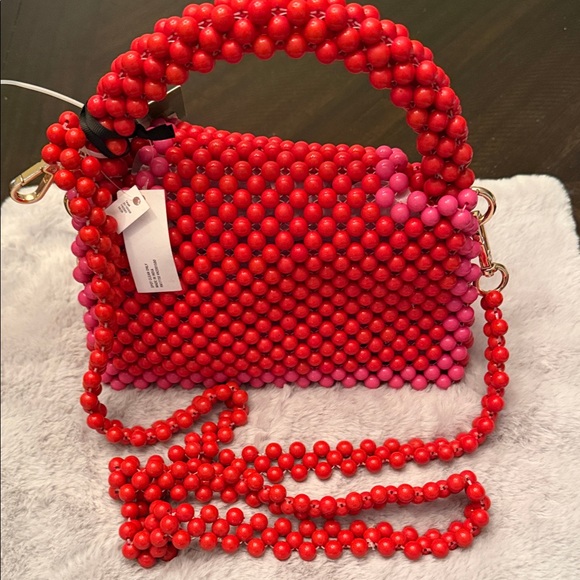 Kate Spade Red and Pink Beaded Mini Bag - Picture 3 of 3